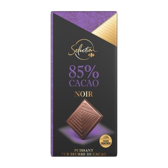 Tablette de Chocolat Noir 85% CARREFOUR SELECTION
