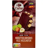 Tablette de Chocolat Noir Noisettes Entières CARREFOUR EXTRA