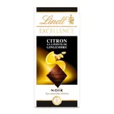 Tablette de Chocolat Noir Excellence Citron Gingembre LINDT