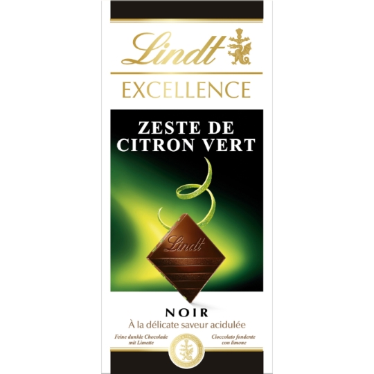 Tablette de Chocolat Noir Excellence Citron Vert LINDT