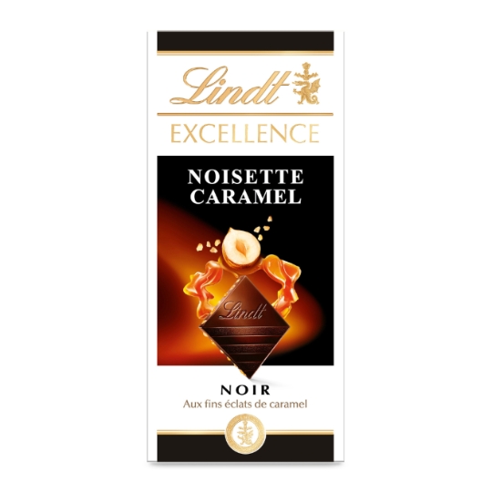 Tablette de Chocolat Noir Excellence Noisette Caramel LINDT