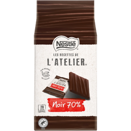 Carrés de Chocolat Noir 70% NESTLE