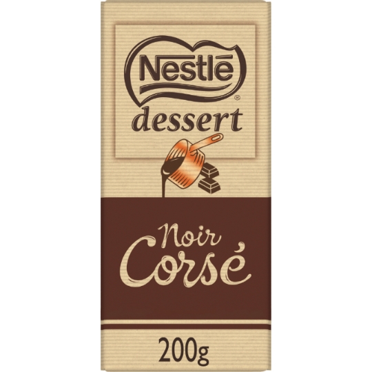 Tablette de Chocolat Noir Dessert Corsé NESTLE