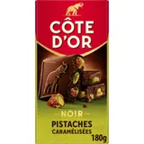 Tablette de Chocolat Noir Pistaches Caramélisées COTE D'OR