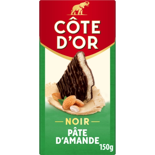 Tablette de Chocolat Noir Pâte d'Amande COTE D'OR