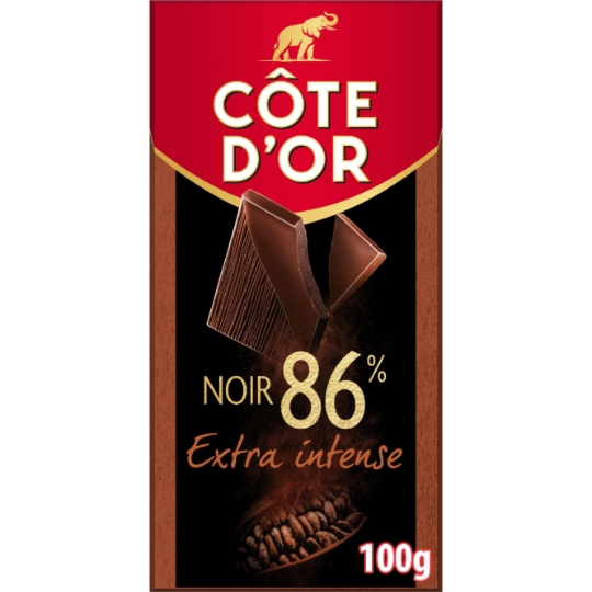 Tablette de Chocolat Noir 86% COTE D'OR