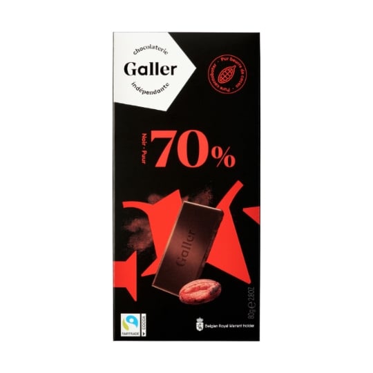 Tablette de Chocolat Noir 70% GALLER