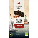 Tablette de Chocolat Noir 75% Caramel Fleur de Sel Bio GRAIN DE SAIL