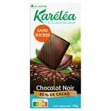 Tablette De Chocolat Noir Sans Sucres KARELEA
