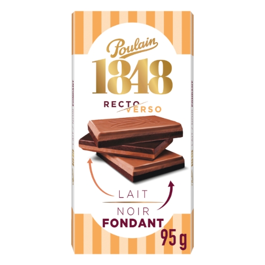 Tablette de Chocolat Noir et Lait POULAIN