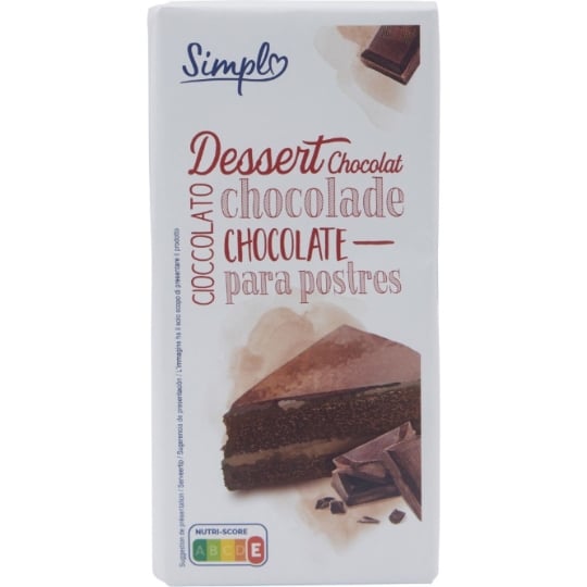 Tablette de Chocolat Noir Dessert SIMPL