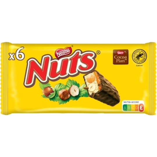 Barres Chocolatées Lait Noisette NUTS