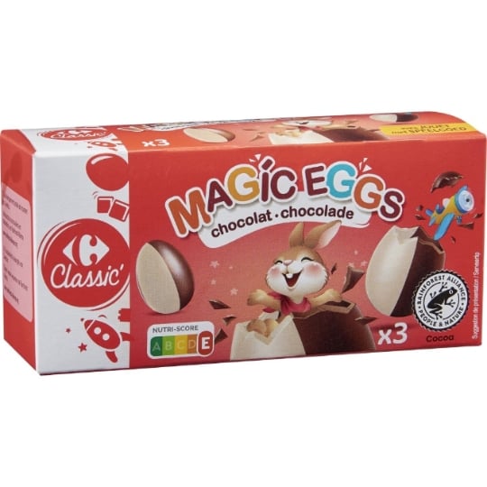 Œufs Chocolat Lait CARREFOUR CLASSIC'