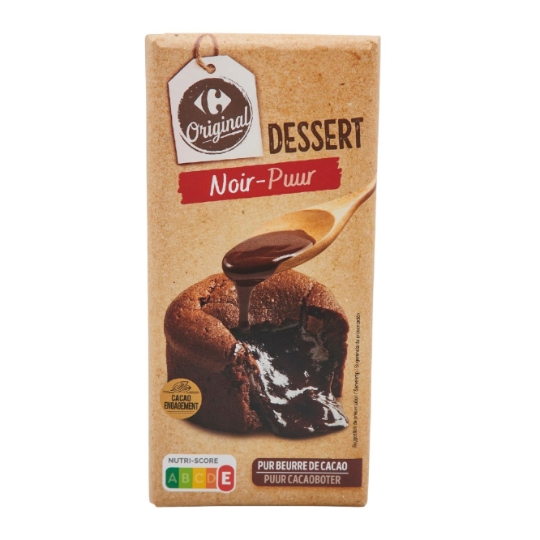Tablette de Chocolat Noir Dessert CARREFOUR ORIGINAL