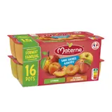 Compote pomme, pomme pêche abricot sans sucres ajoutés MATERNE