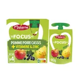 Compote Focus Pomme Poire Cassis + Vit & Zinc MATERNE