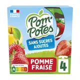 Compote pomme fraise sans sucres ajoutés POM'POTES