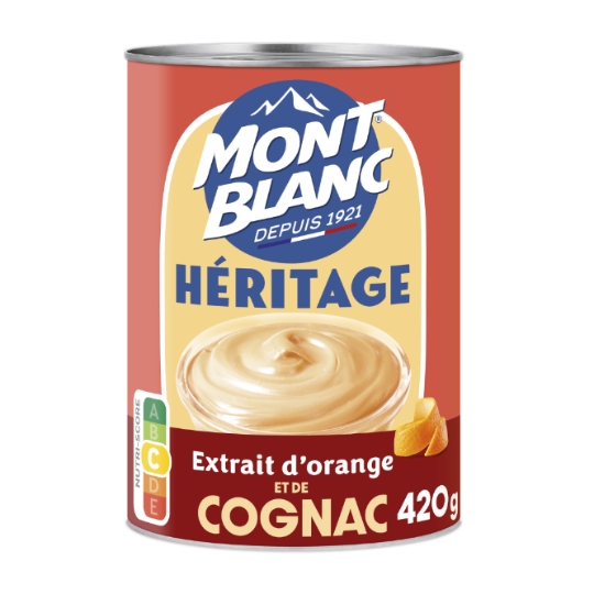 Crème dessert Héritage Recette Plaisir D'antan extrait d'Orange MONT BLANC