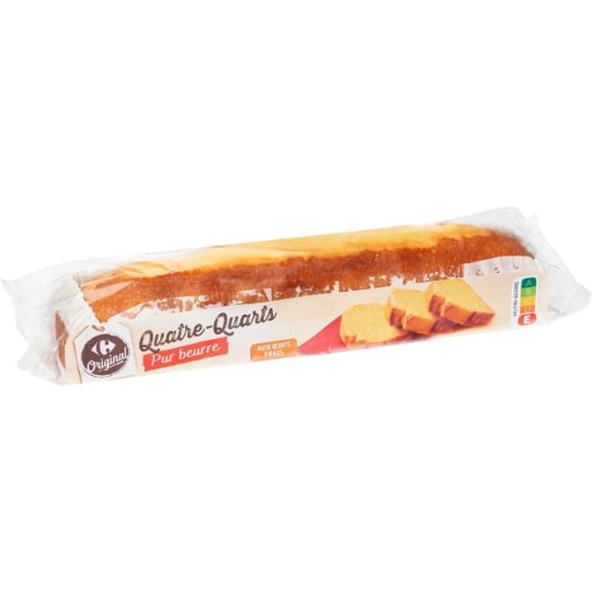 Gâteau Quatre-quarts pur beurre CARREFOUR ORIGINAL
