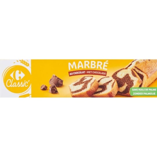 Gâteau marbré chocolat CARREFOUR CLASSIC'