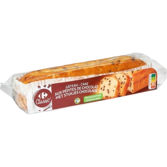 Gâteau cake aux pépites de chocolat CARREFOUR CLASSIC'