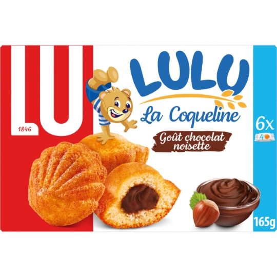Gâteaux fourrés au chocolat noisette La Coqueline Lulu LU