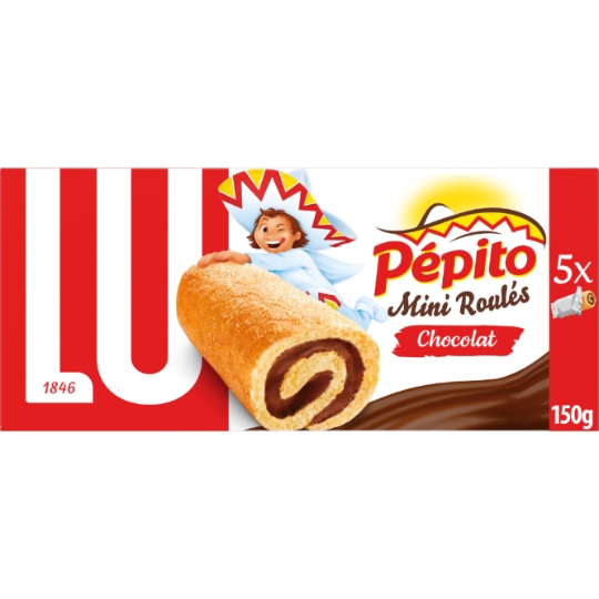 Gâteaux fourrés au chocolat Mini Roulés Pepito LU