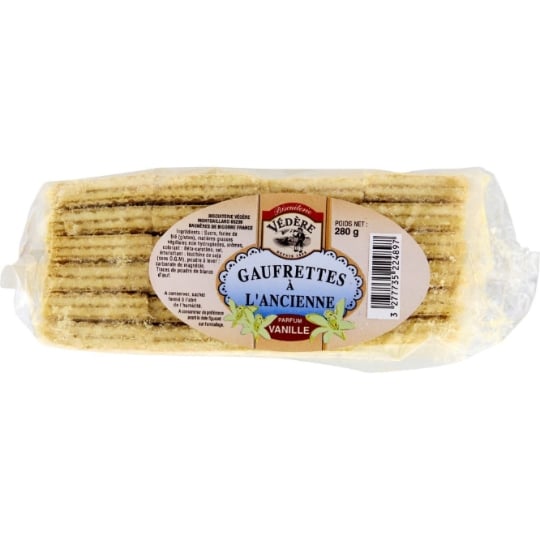 Gaufrettes parfum vanille BISCUITERIE VEDERE