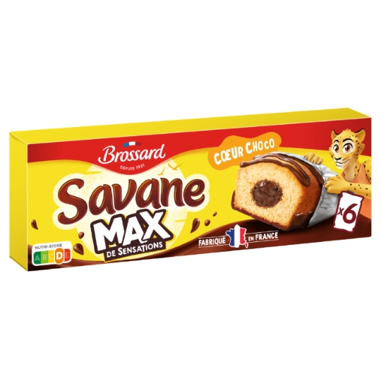 Gâteaux Fourrés Savane Max Cœur Choco SAVANE