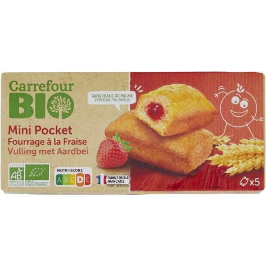 Gâteaux mini à la fraise Bio CARREFOUR BIO