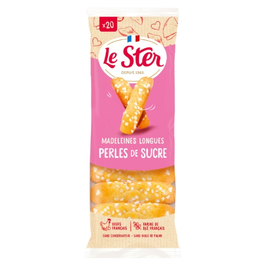 Madeleines longues Perles de sucre LE STER