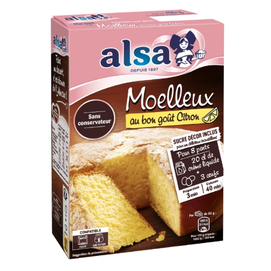 Préparation Gâteau Moelleux Citron ALSA