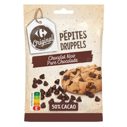 Pépites de Chocolat Noir CARREFOUR ORIGINAL