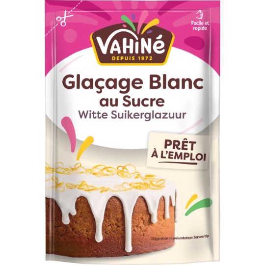 Décors pour Pâtisserie Glaçage Blanc au Sucre VAHINE