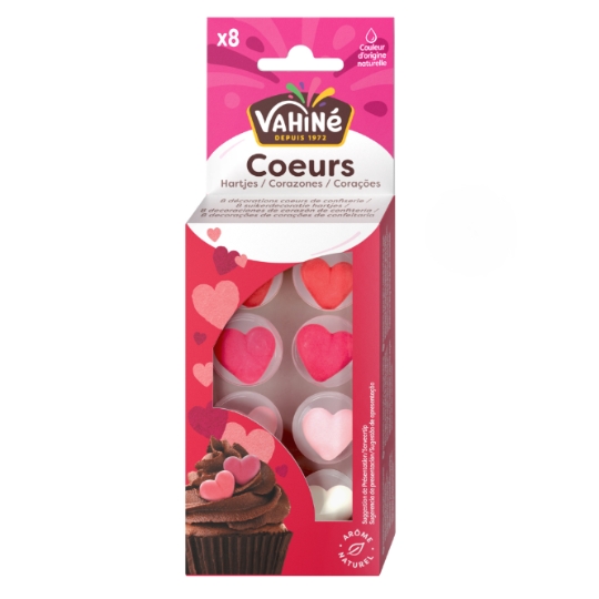 Décors pour Pâtisserie Cœurs VAHINE