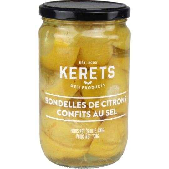 Fruits Confits Citrons en Rondelles au Sel KERETS