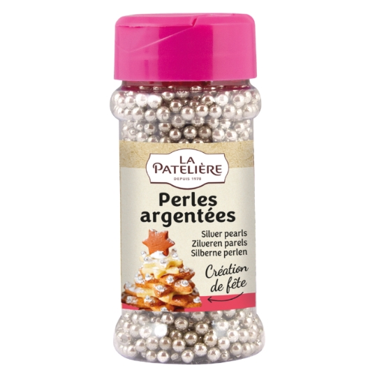 Décors pour Pâtisserie Perles Argentées LA PATELIERE