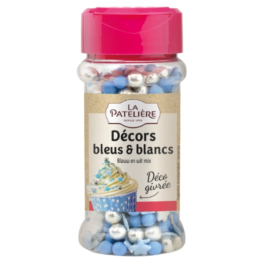 Décors pour Pâtisserie Givrés Bleus et Blancs LA PATELIERE