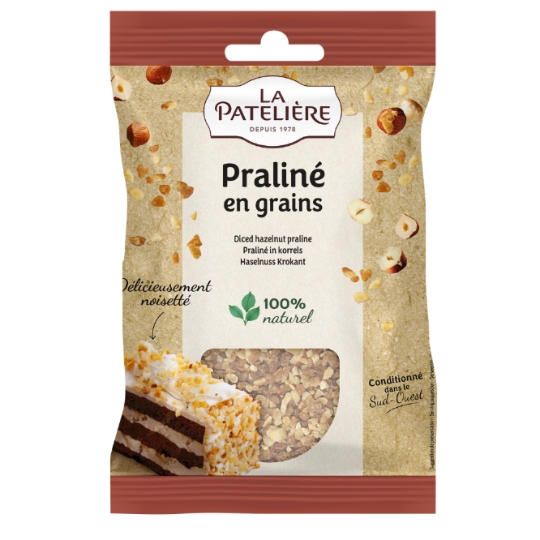 Décors pour Pâtisserie Praliné en Grains LA PATELIERE