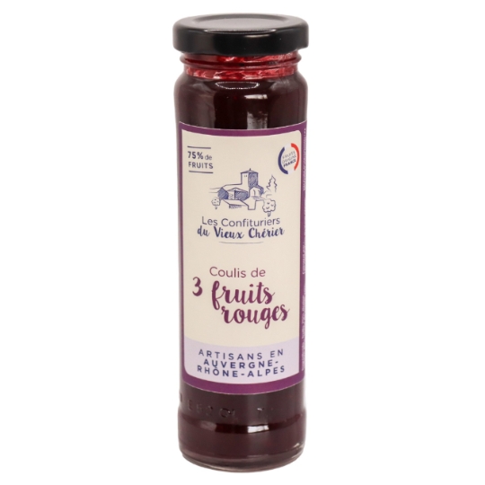 Coulis 3 Fruits Rouges LES CONFITURIERS DU VIEUX CHERIER