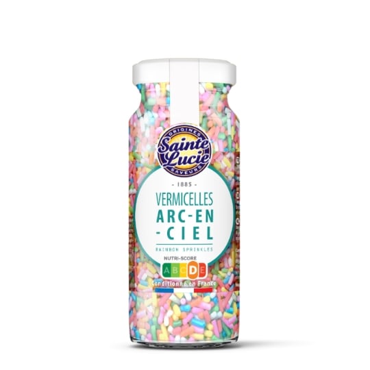Décors pour Pâtisserie Vermicelles Arc-en-Ciel SAINTE LUCIE