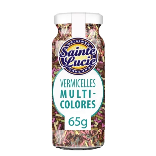 Décors pour Pâtisserie Vermicelles Multicolores SAINTE LUCIE