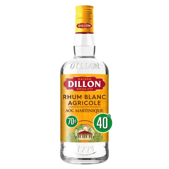 Rhum blanc agricole A.O.C. de la Martinique DILLON