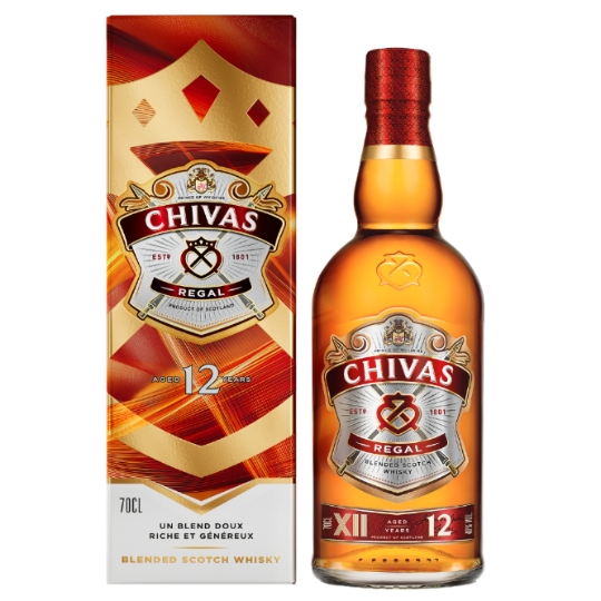 Whisky Ecossais Blended Scotch 12 ans Etui 40% CHIVAS REGAL
