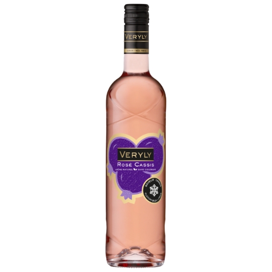 Boisson Aromatisée à Base de Vin Rosé Saveur Cassis VERYLY