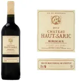 Vin rouge Bordeaux 2012 CHATEAU HAUT-SARIC