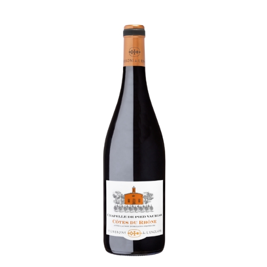 Vin Rouge AOP Côtes du Rhône Chapelle de Pied Vaurias VIGNERONS DE L'ENCLAVE