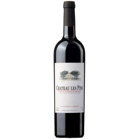Vin rouge  Côtes du Roussillon Villages  CHATEAU LES PINS
