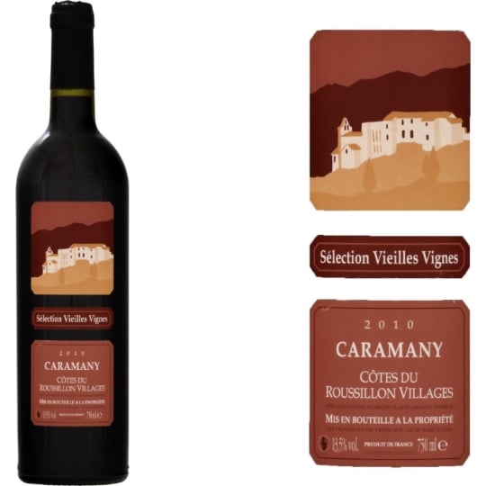 Vin rouge  Côtes du Roussillon Villages - Vieilles Vignes  CARAMANY