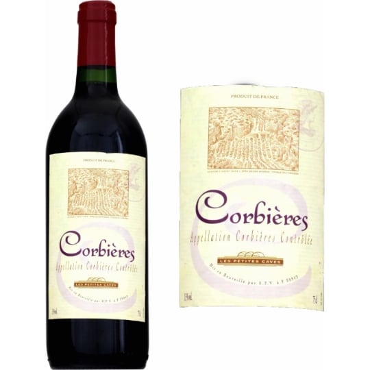 Vin Rouge A.O.P. languedoc Roussillon Corbières LES PETITES CAVES